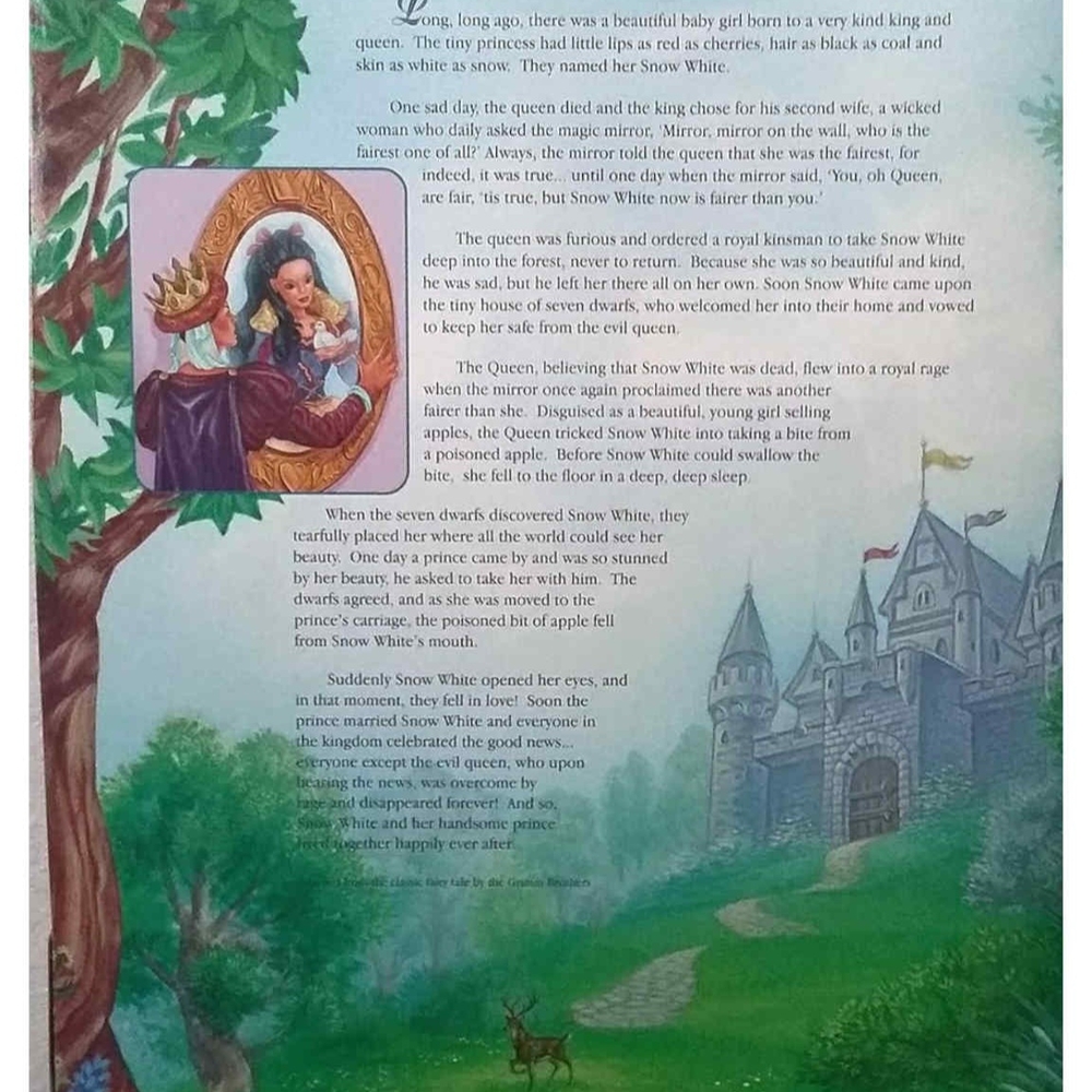 Barbie Snow White Doll with Yellow and Blue Dress - Picture 3 of 6